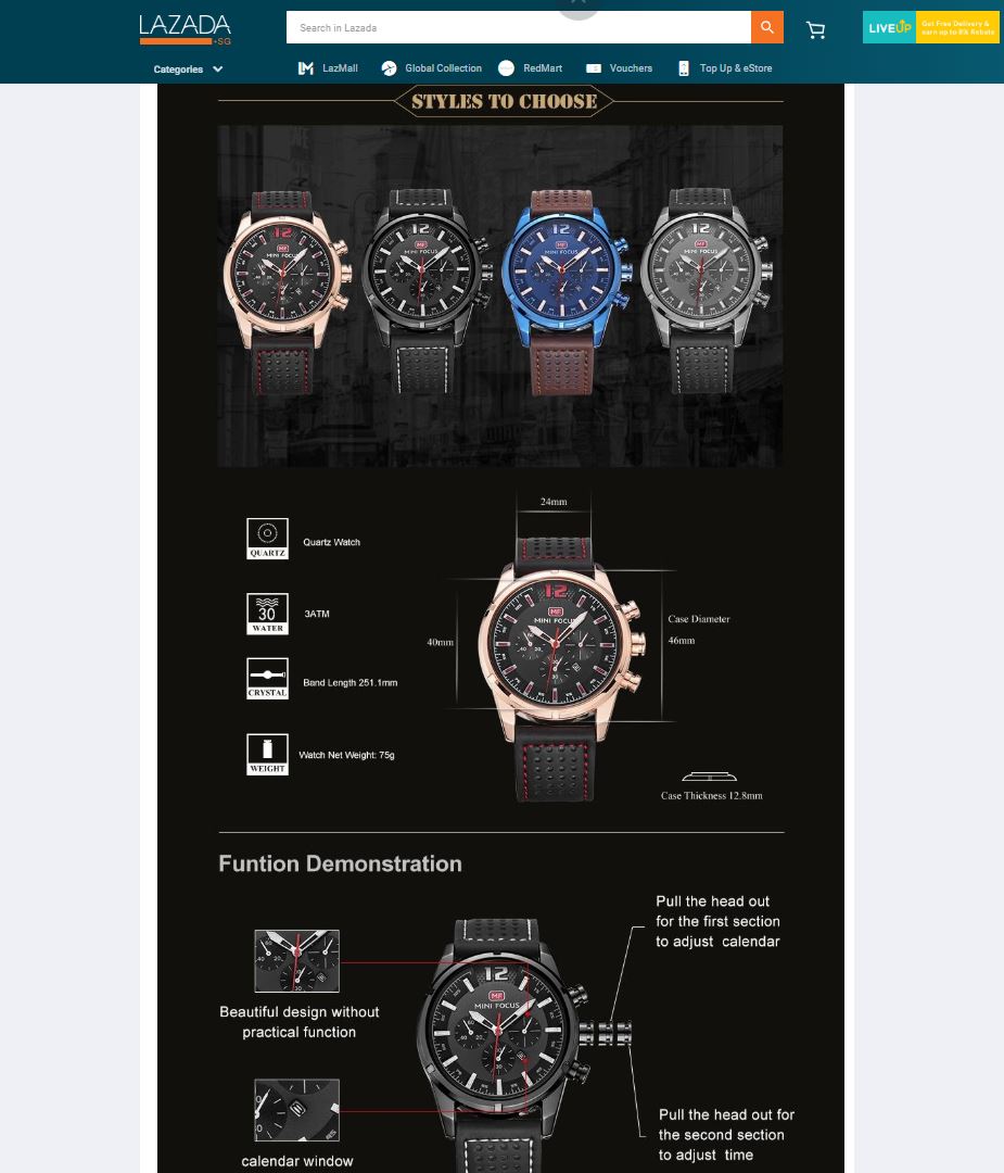 Watches on Lazada Store