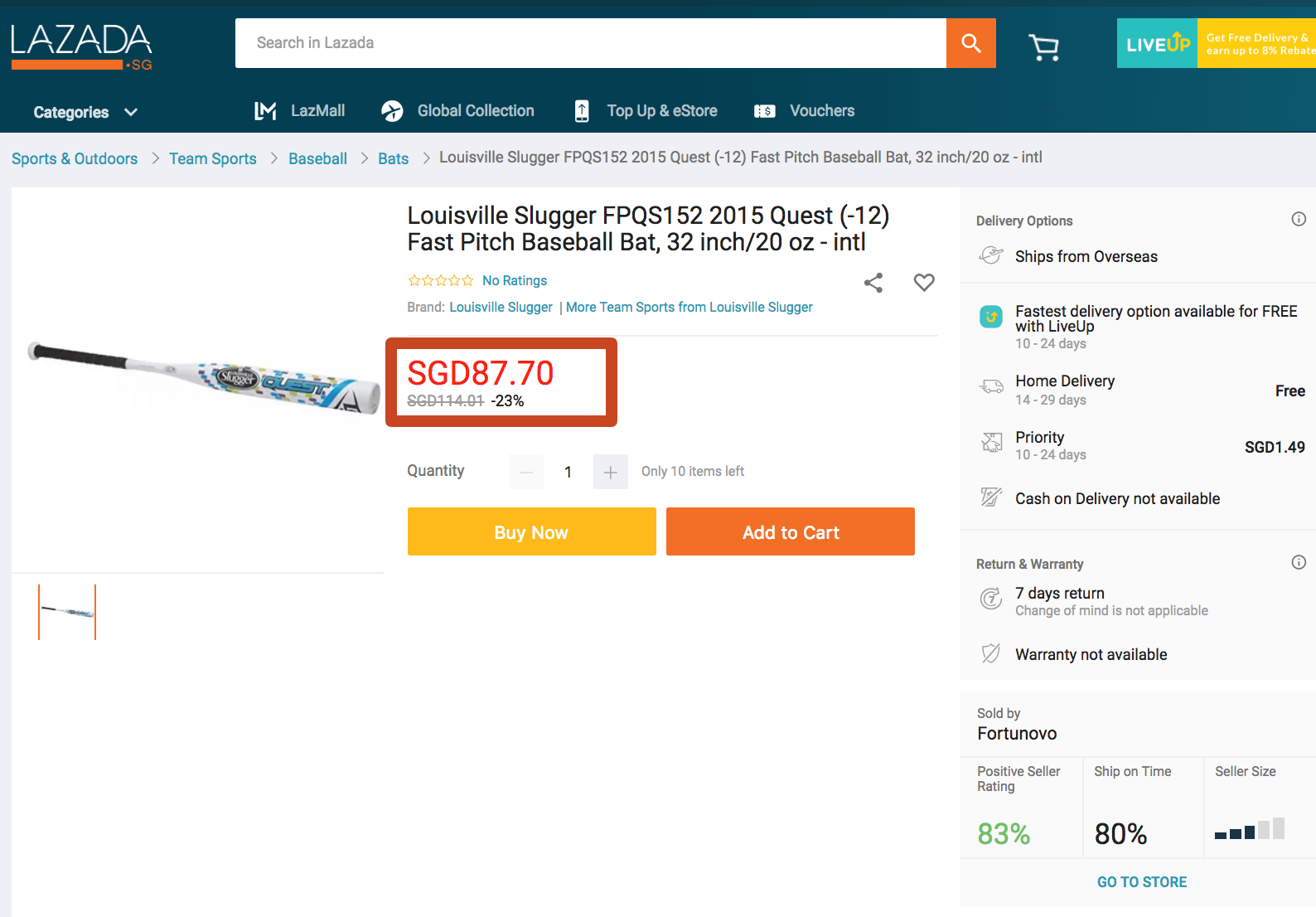 Presyo ng Produkto at Presyo ng Pagbebenta ng Produkto sa Pahina ng Detalye ng Produkto ng Lazada