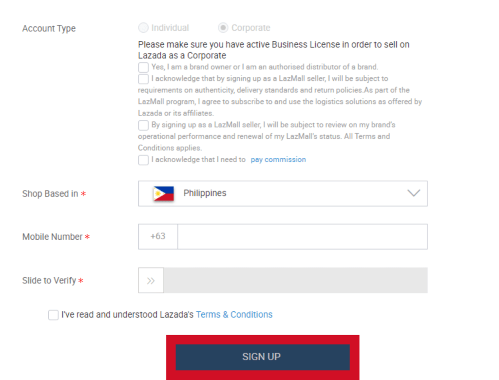 Lazada Seller Requirements: Individual, Corporate, LazMall - Ginee