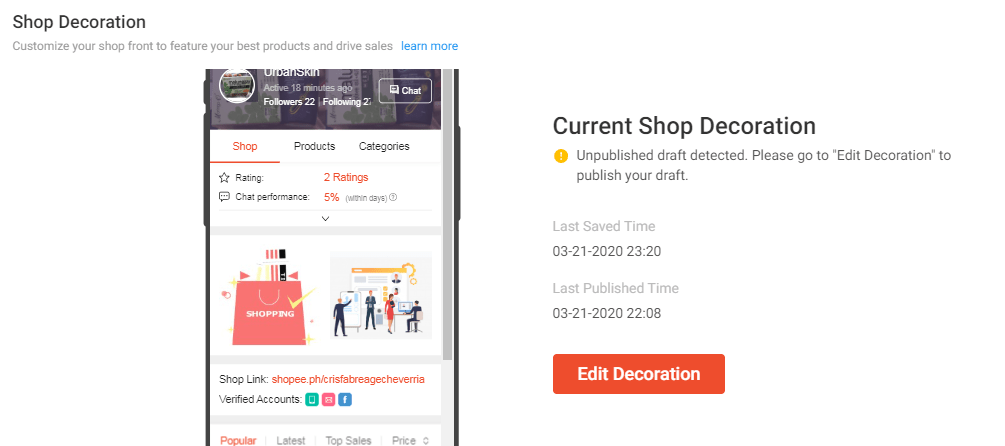 ศูนย์ผู้ขาย Shopee - ภาพรวม